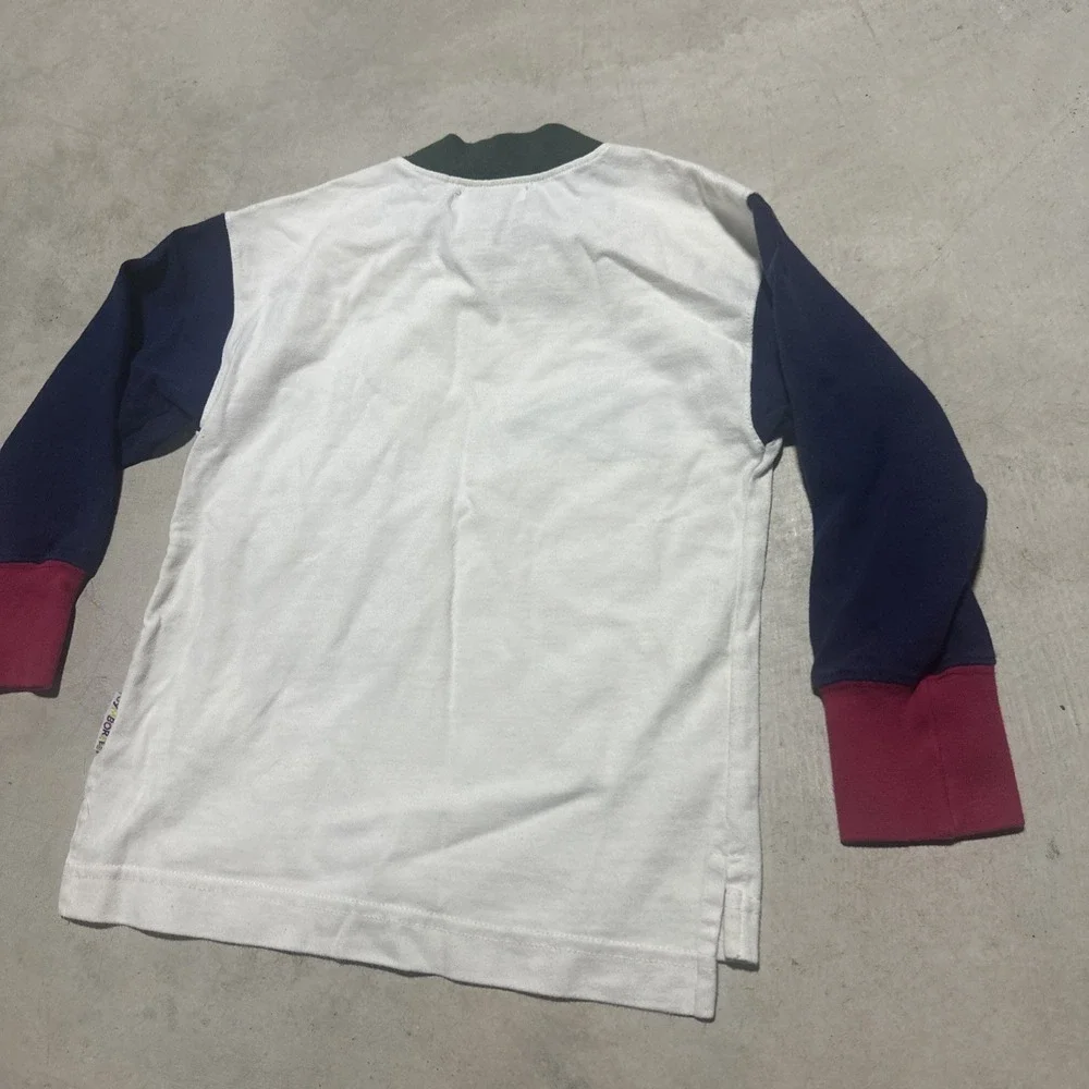 Vintage Gymboree Team Player Touch Down Long Sleeve Shirt SZ Medium Rainbow Tag
